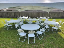 Fanback Plastic Folding Chair Small Image